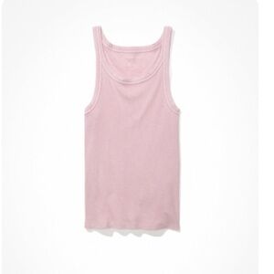 AE True Tank Top Ribbed Icy Lavender Purple XS